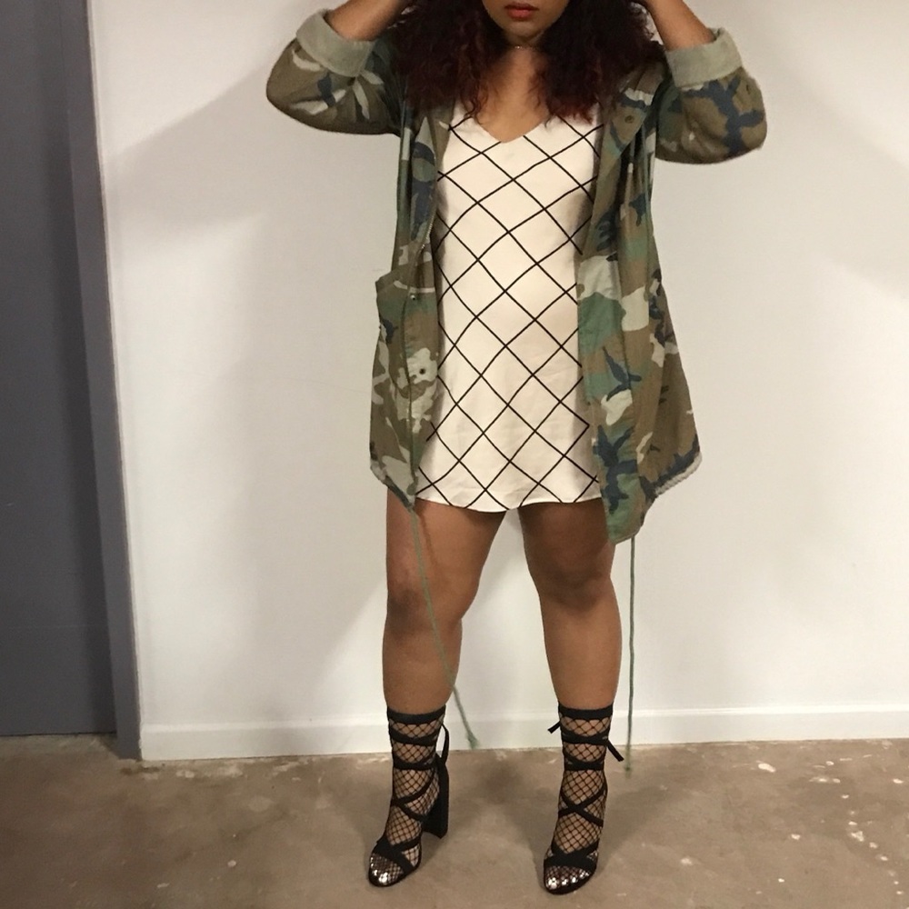 Mini slip dress